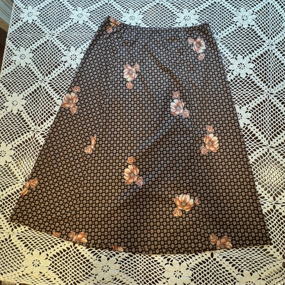 Floral Patterned Women's Skirt